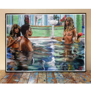 11x17 COMING TO AMERICA PAINTING ART PRINT